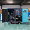 Dual compression high-pressure screw air compressor